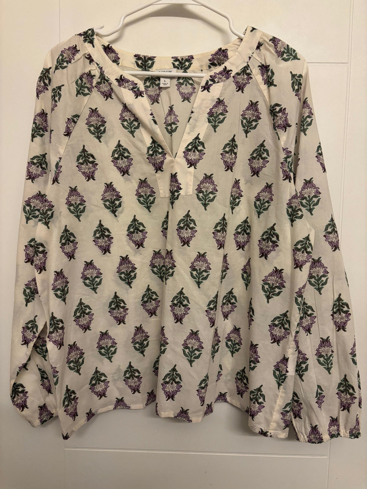 Seller #50 J. Crew Lightweight Floral Blouse NWOT - Large