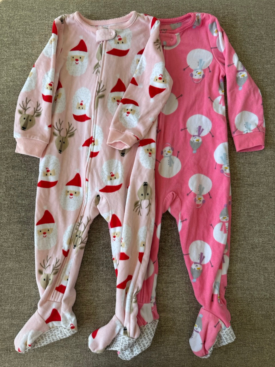 Seller #114 Carters Winter Fleece sleepers girls size 24 months