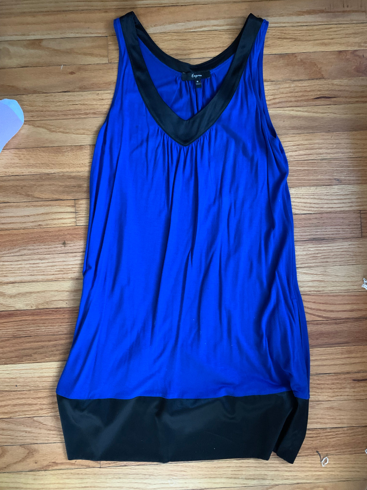 Seller 42, Express dress (blue/black), Women's Size M.