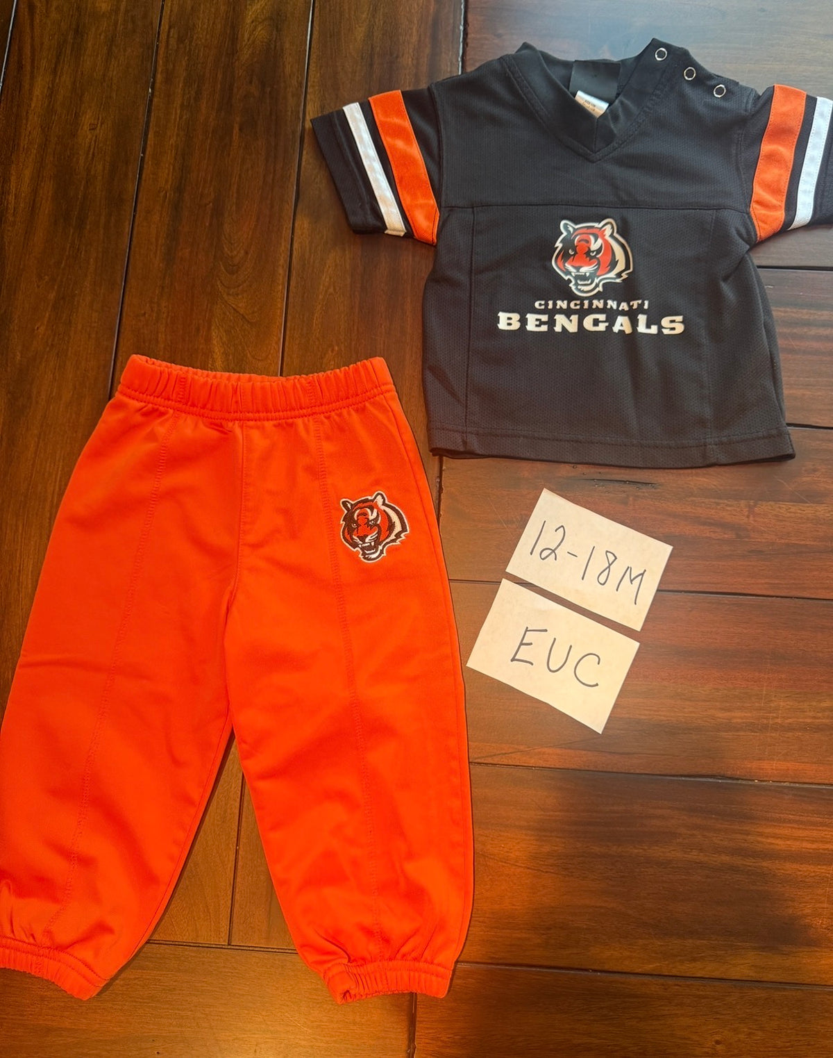 #51 Girls/Boys 12-18M Cincinnati Bengals Jersey Outfit