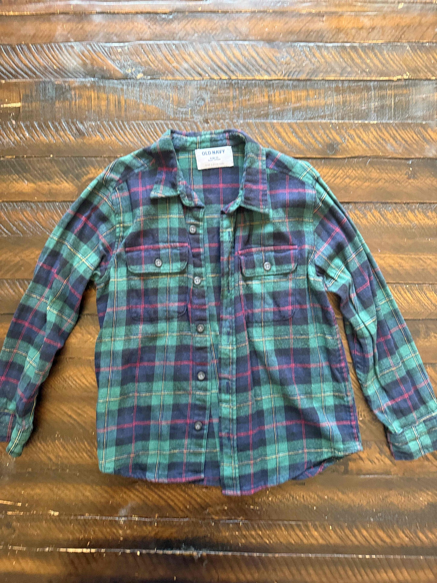 134 Old Navy Boys 6/7 Flannel