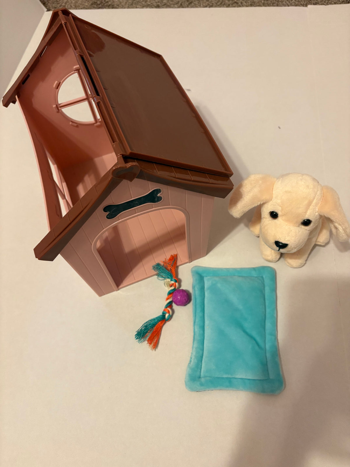 #25 Our Generation doll dog house play set