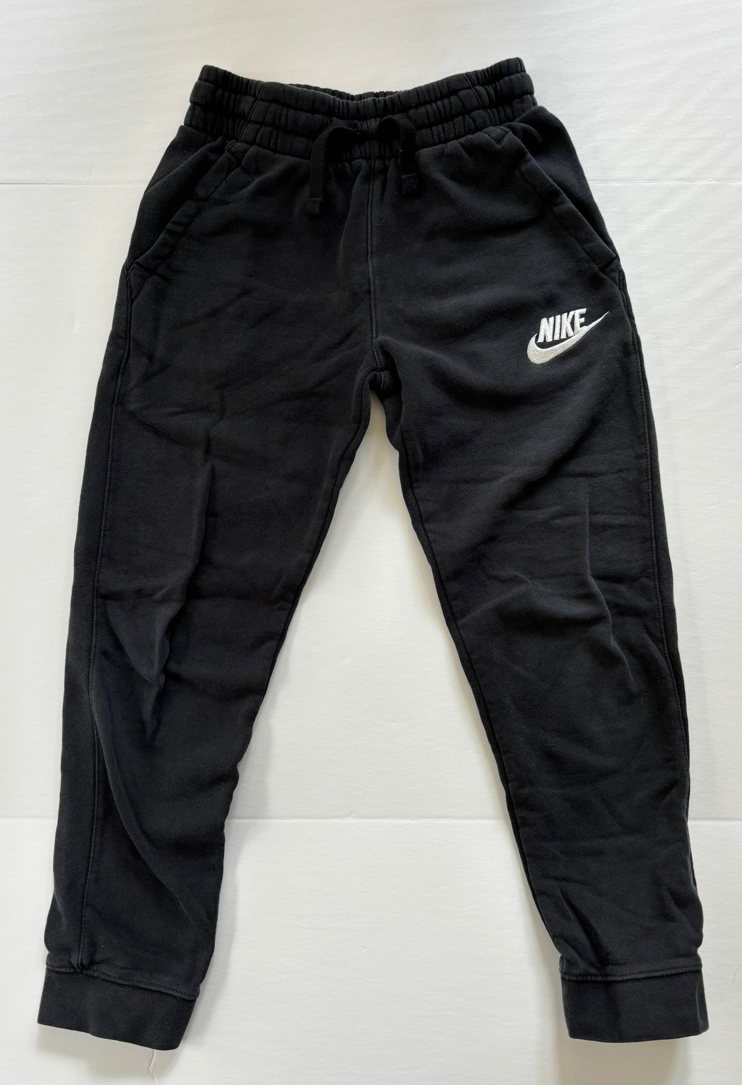 #101 Nike Black Logo Sweatpants Pants Boys Size Small