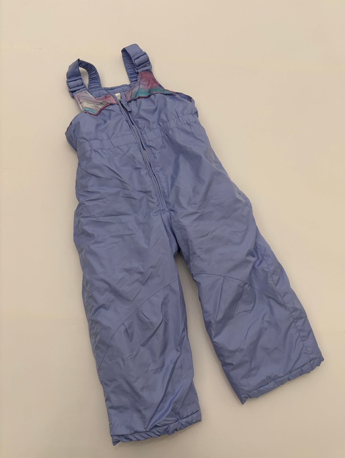 #121 girls 3T Zeroxposur purple snow bibs, EUC