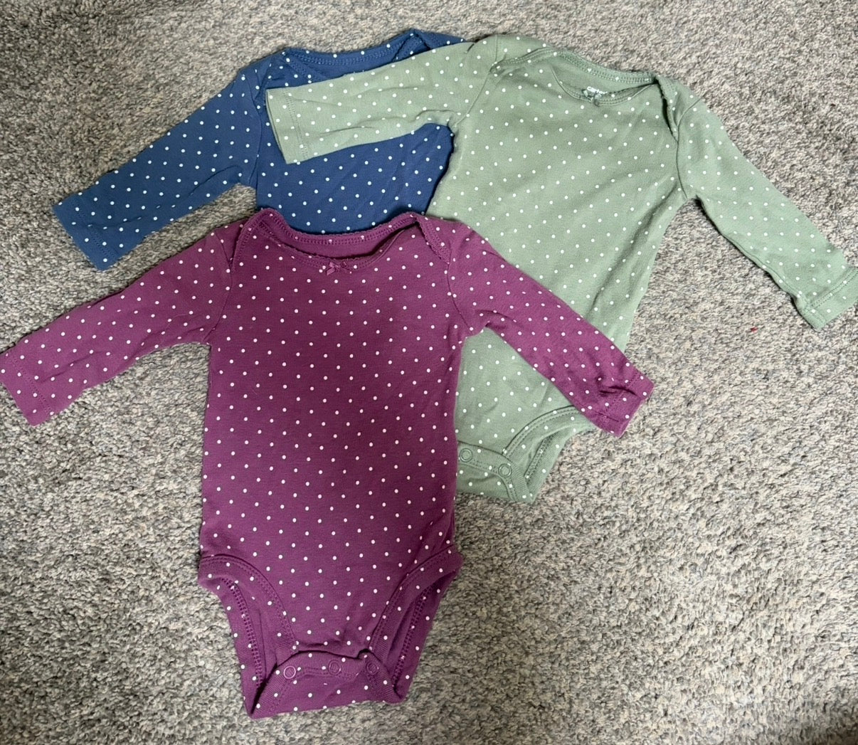 REDUCED Seller #119 3M Carters Girls Long Sleeve Onesies