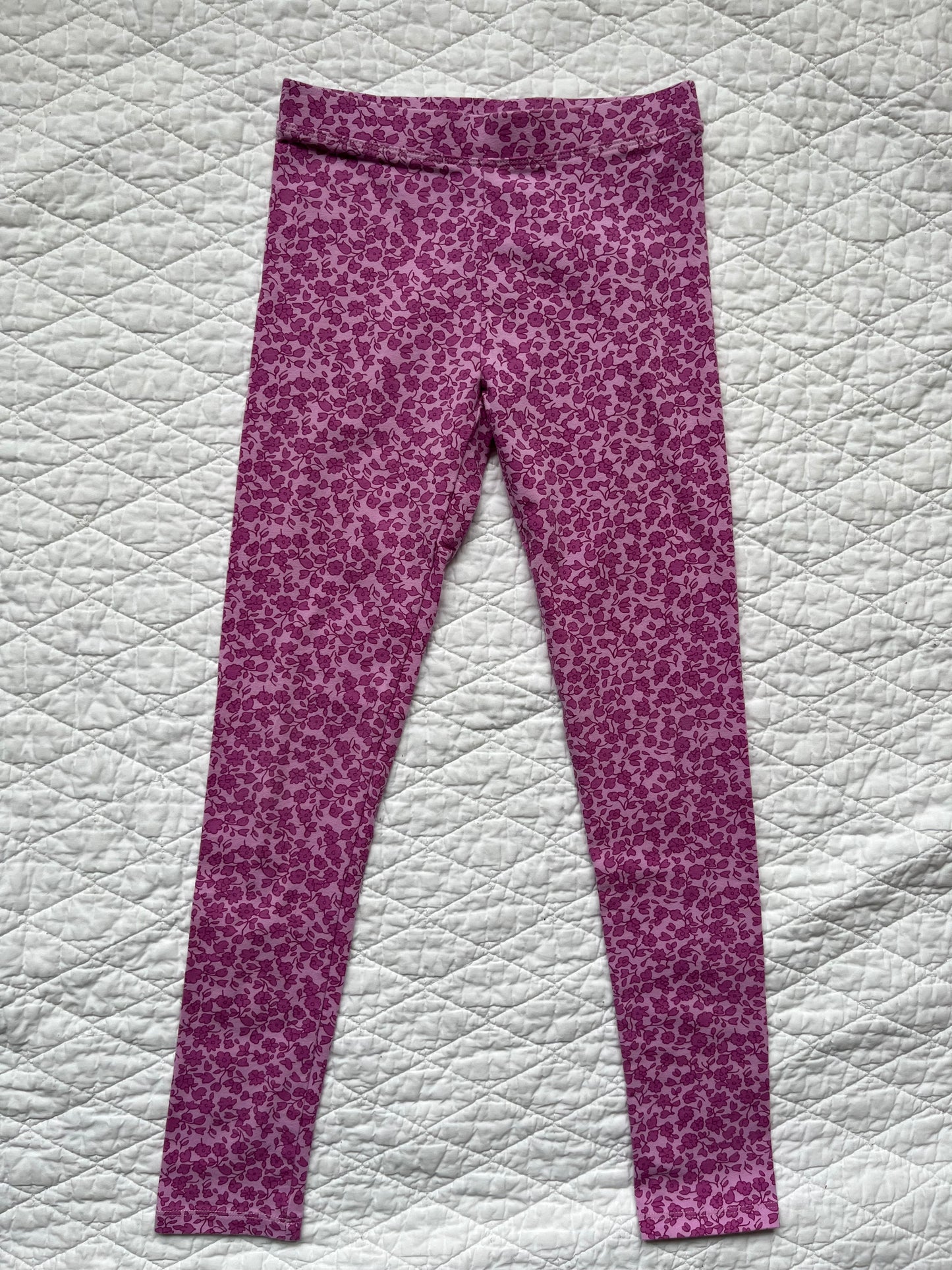 Seller #113 Girls Crewcuts Pink Floral Leggings Size 10