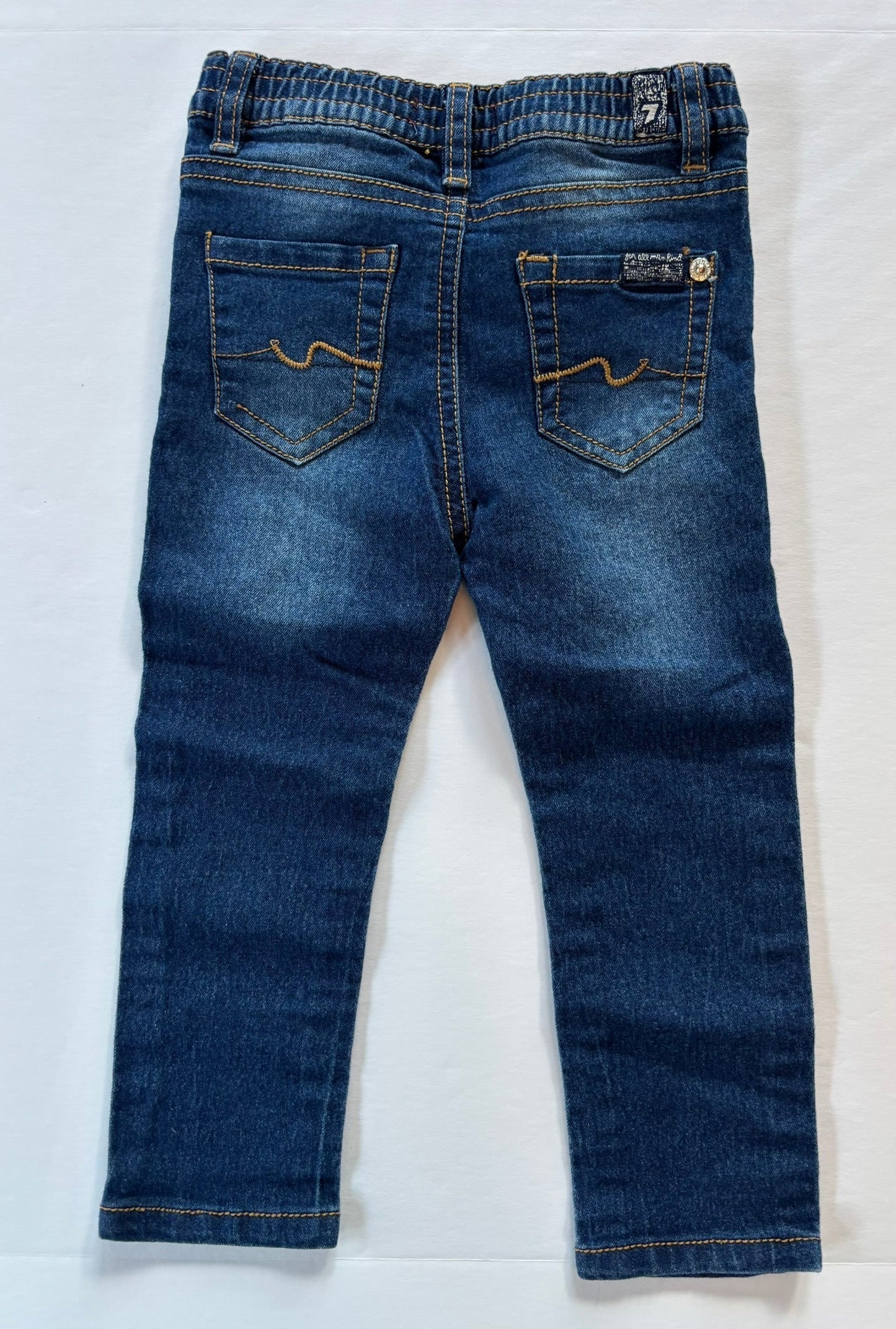 #101 *REDUCED* Seven (7) for all Mankind Stretchy Dark Wash Skinny Jeans Girls Size 24 months