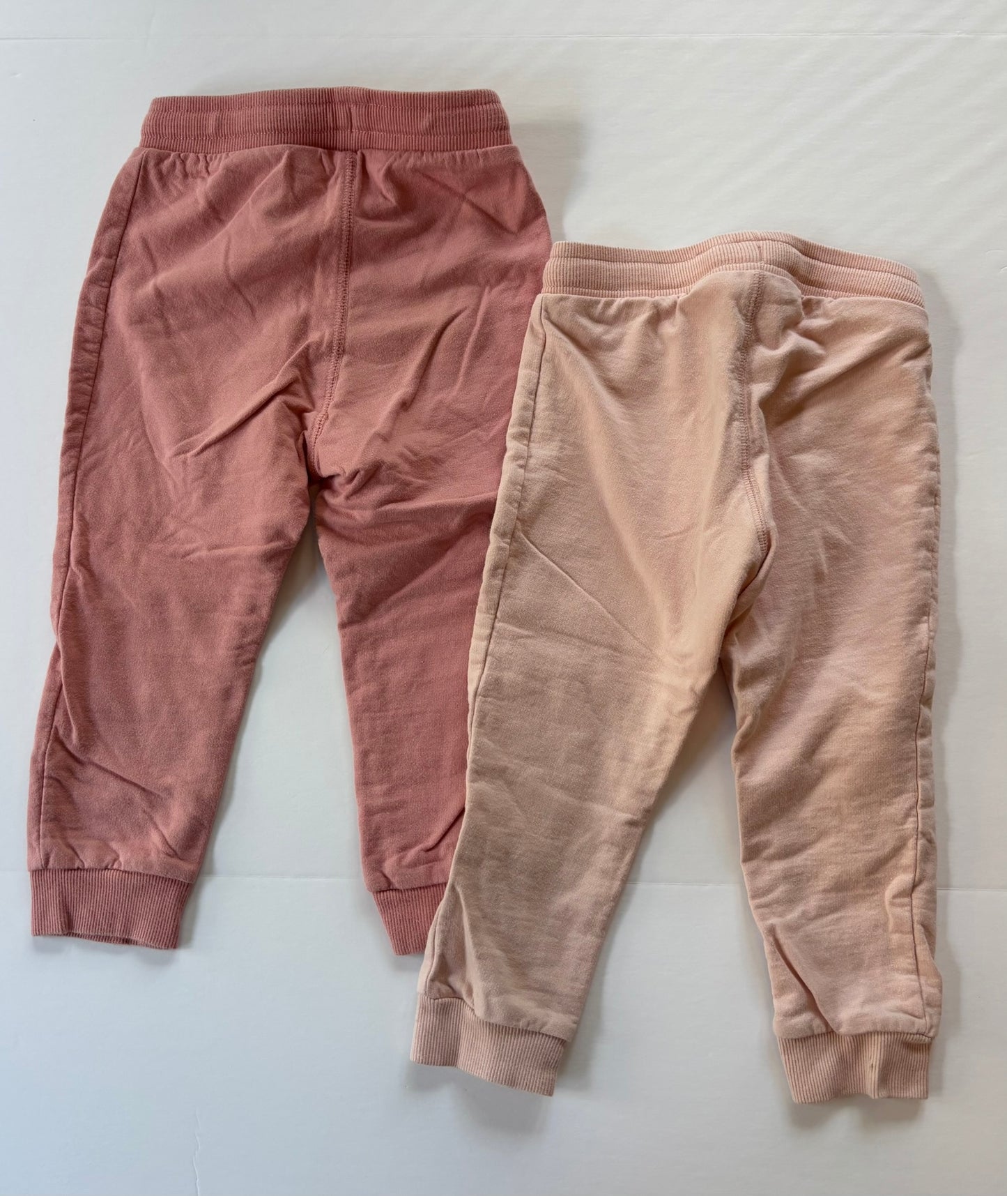 #101 H&M 2-Pack Pink Joggers Girls Size 18-24 months