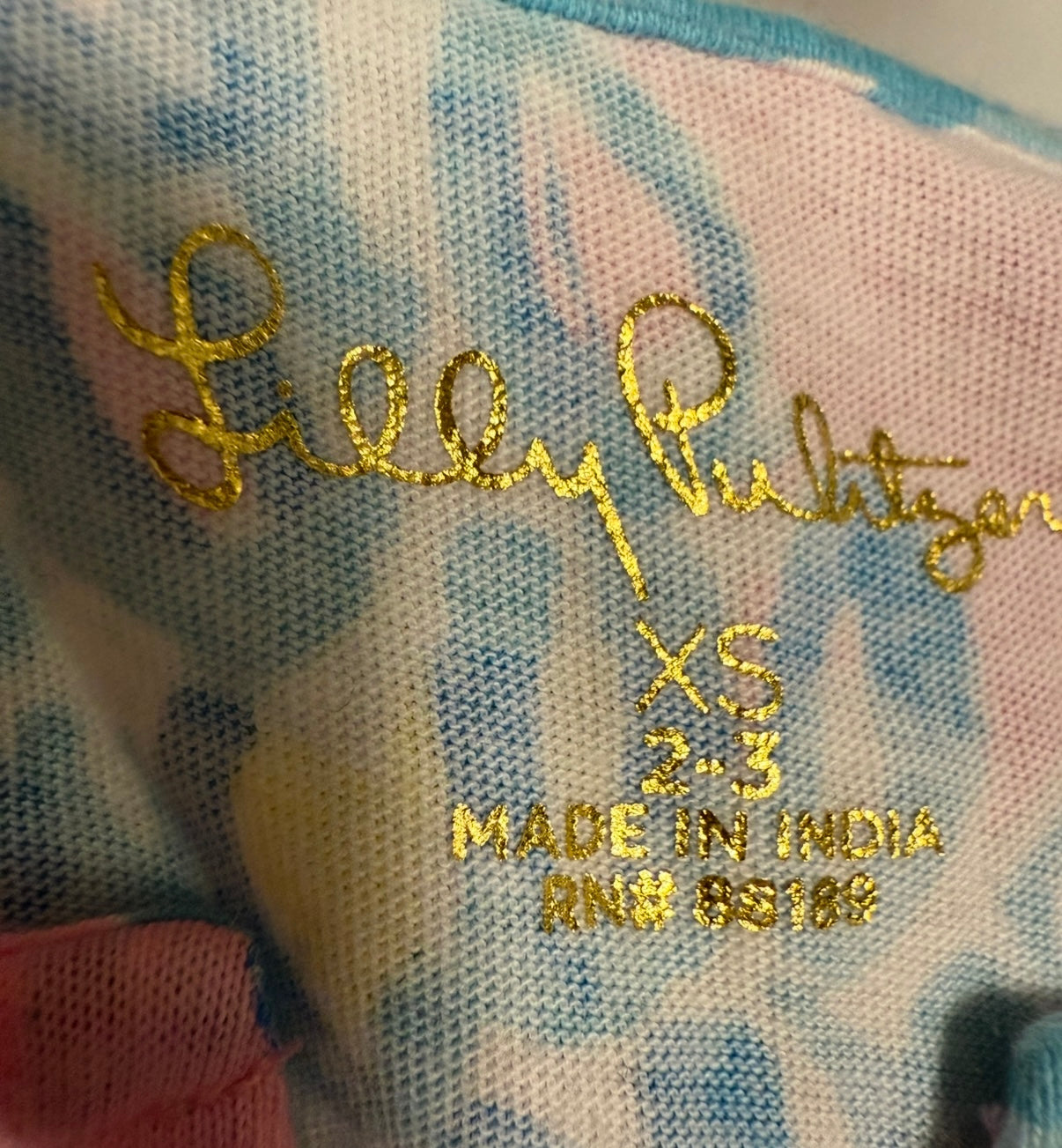#155 Lilly Pulitzer dress with pompom sleeves, size 2-3