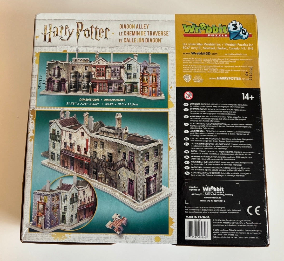 #75 Harry Potter Diagon Alley Wrebbit 3D Puzzle REDUCED