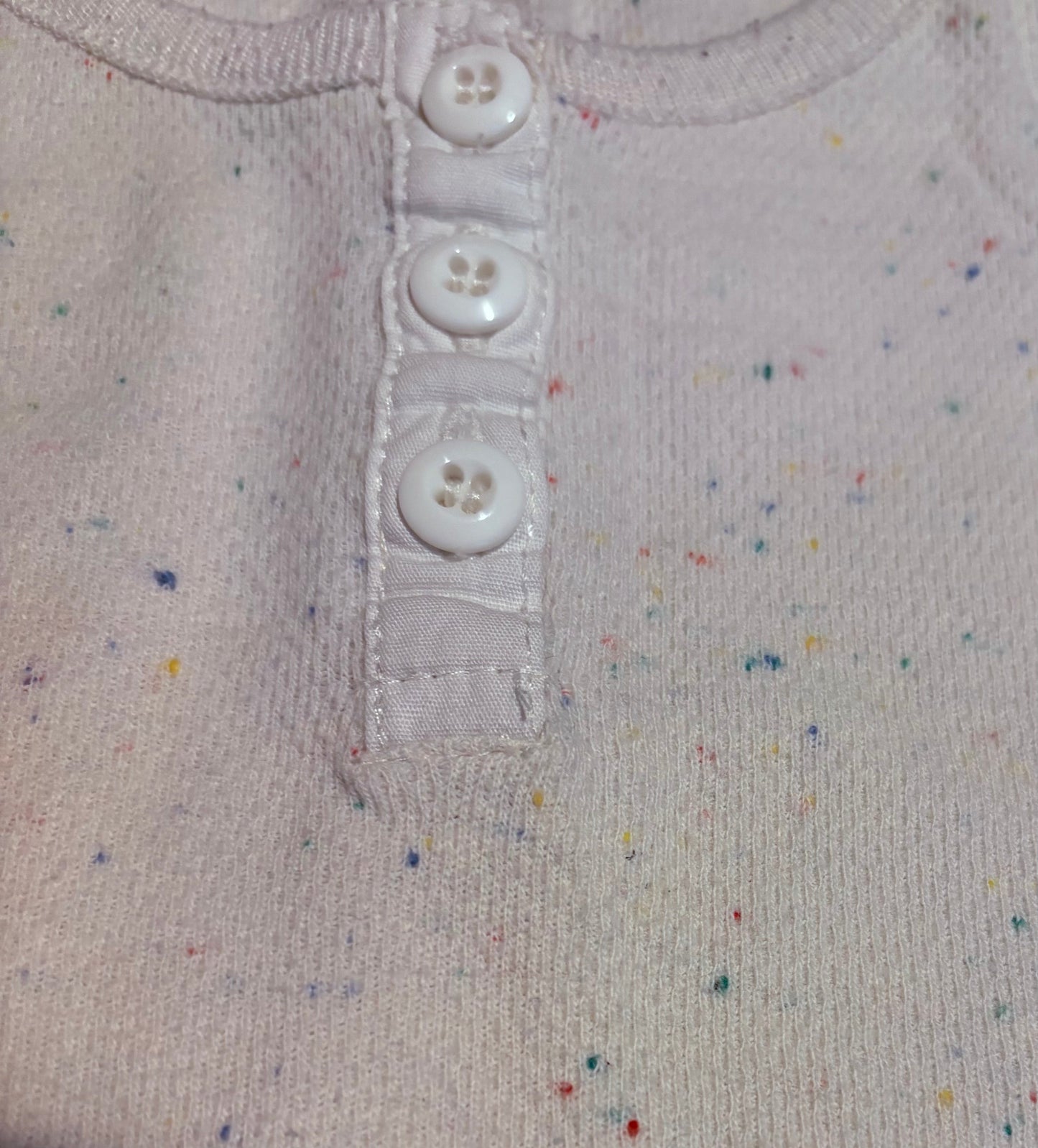 SALE $3 Seller #72 Girls long sleeved shirts, one w colorful speckles Size M $4