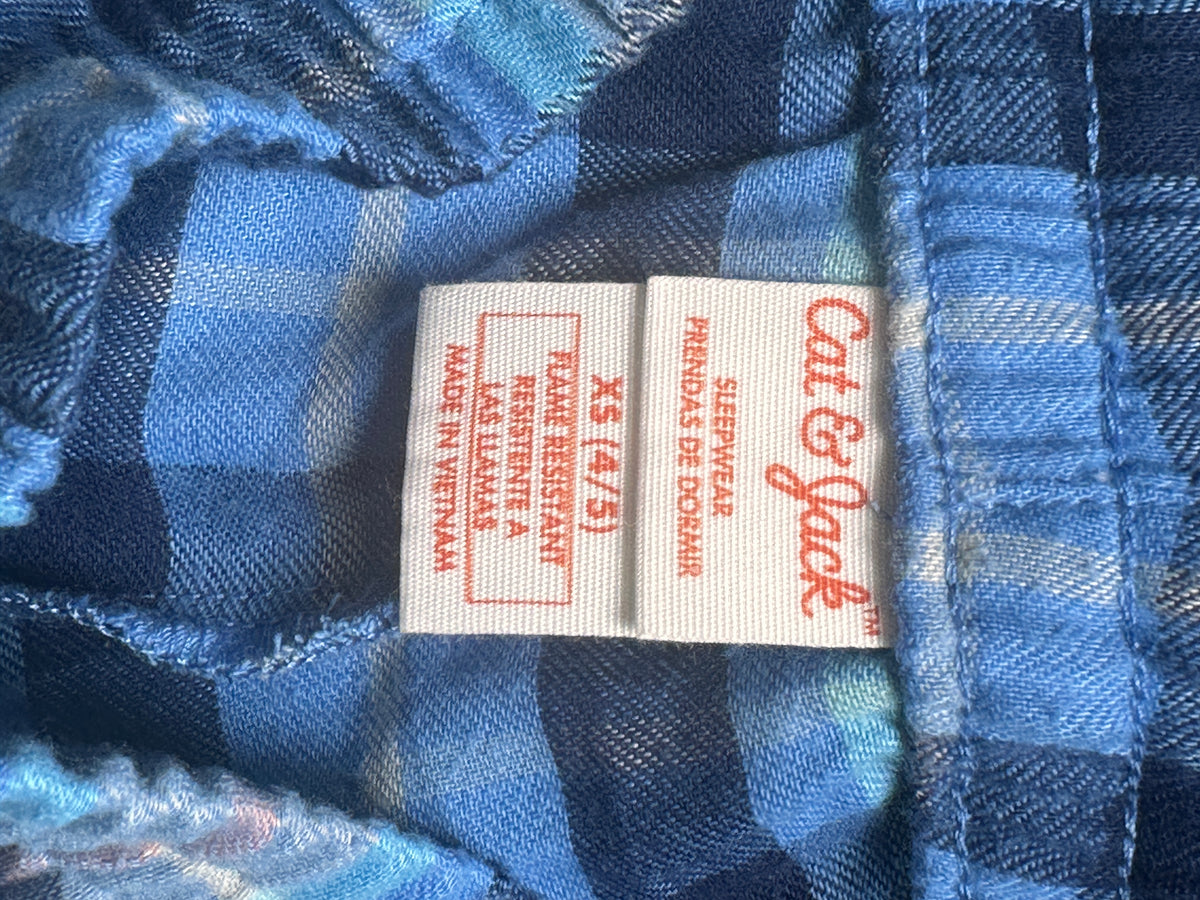 #163 NWOT Cat & Jack Flannel Pants - size XS (4/5)