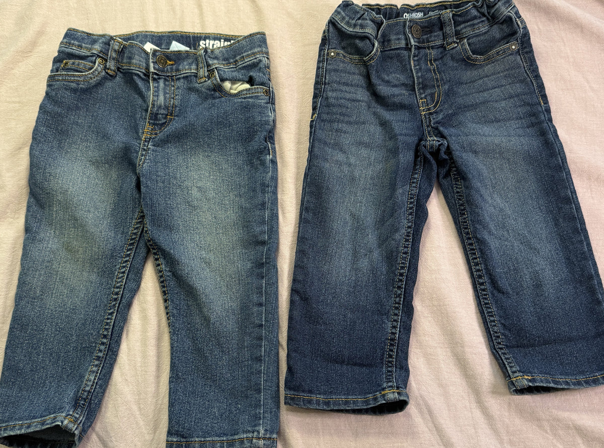 #103 Boys 2T Carter/Osh Kosh snap Jean Bundle