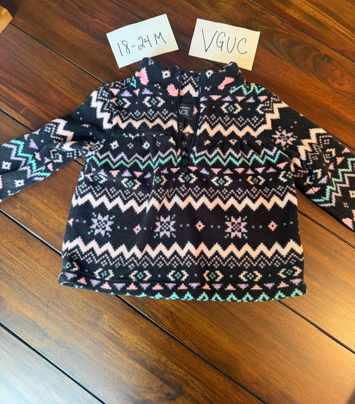 #51 The Children's Place 24M Fair Isle Fleece Pullover Sweater