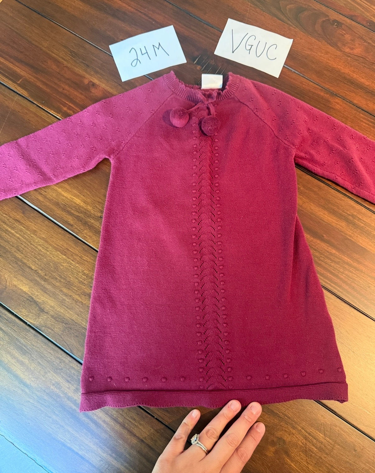 #51 Where We Grow 24M Pom Pom Sweater Dress