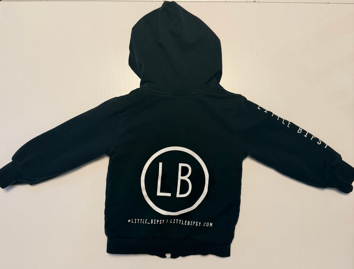 #93 Little Bipsy zip up sweatshirt size 18-24 months