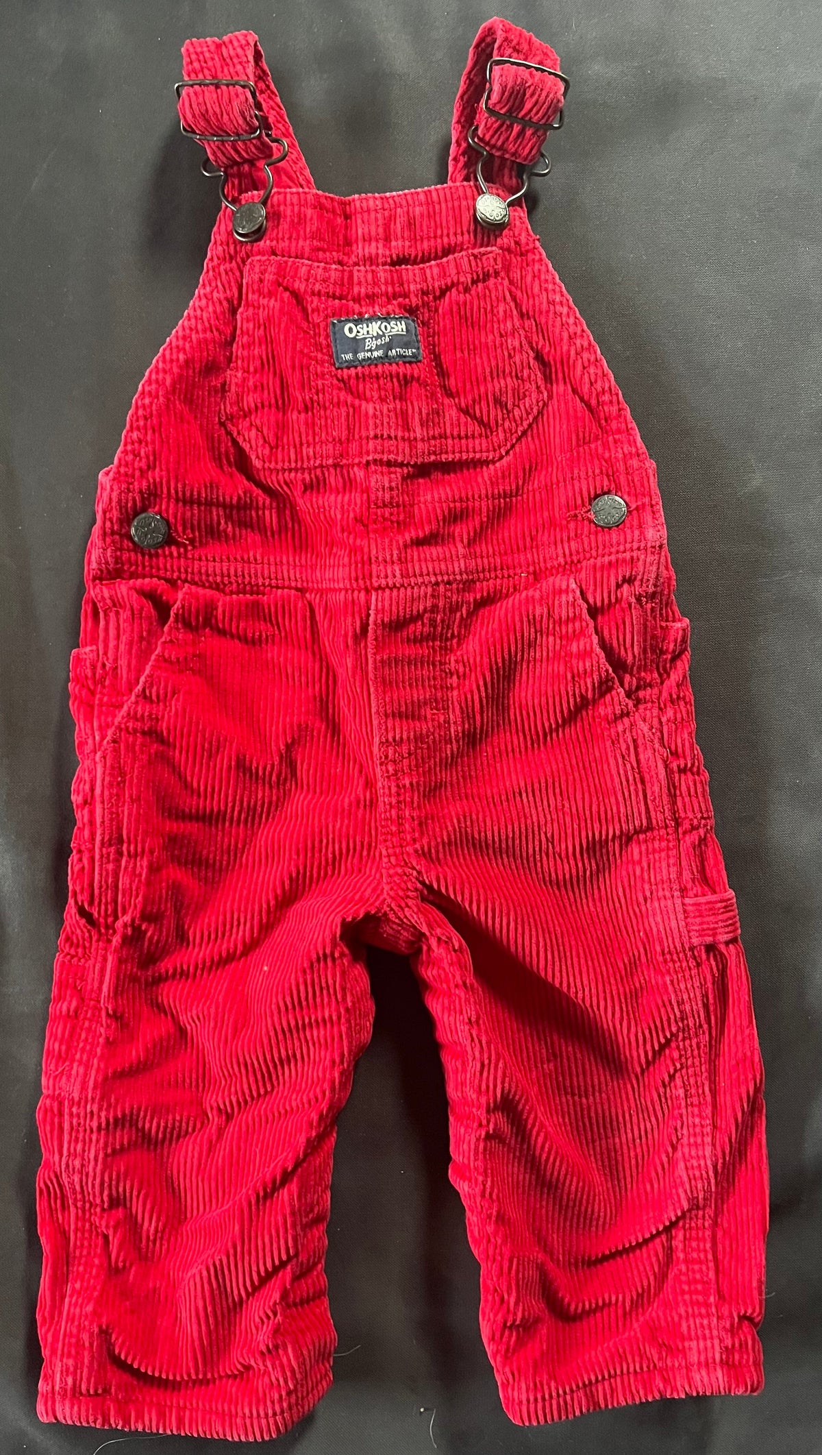 Seller #13 OshKosh boys 9 months red corduroy overalls - so cute!