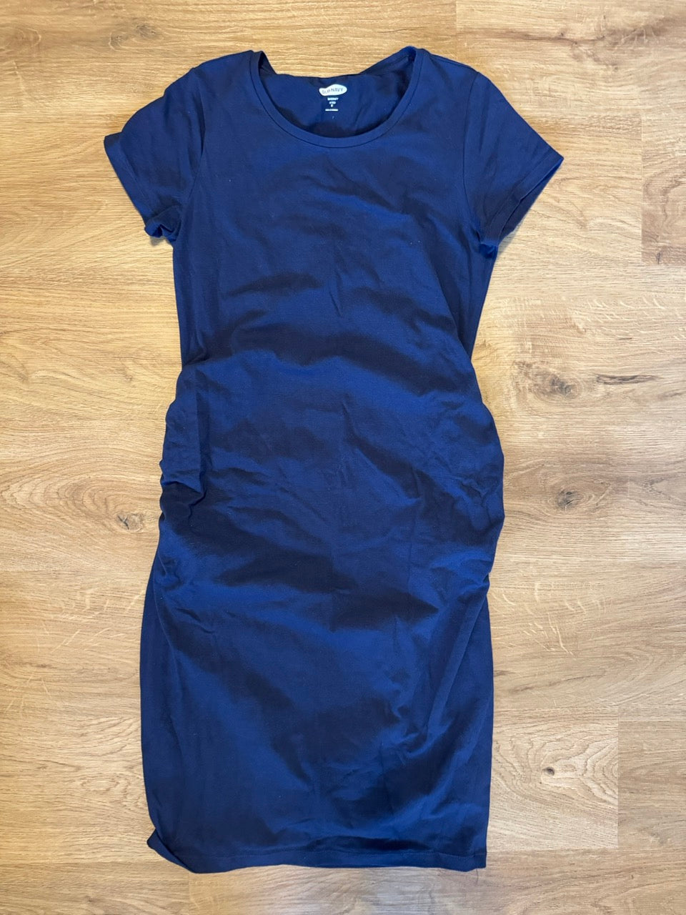 Seller #114 Old Navy fitted shirt sleeve navy maternity dress size medium