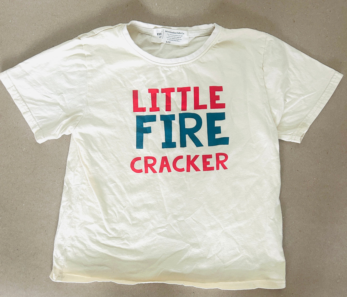 #15 Minimalist Folk Co 6/7 Little Firecracker Shirt