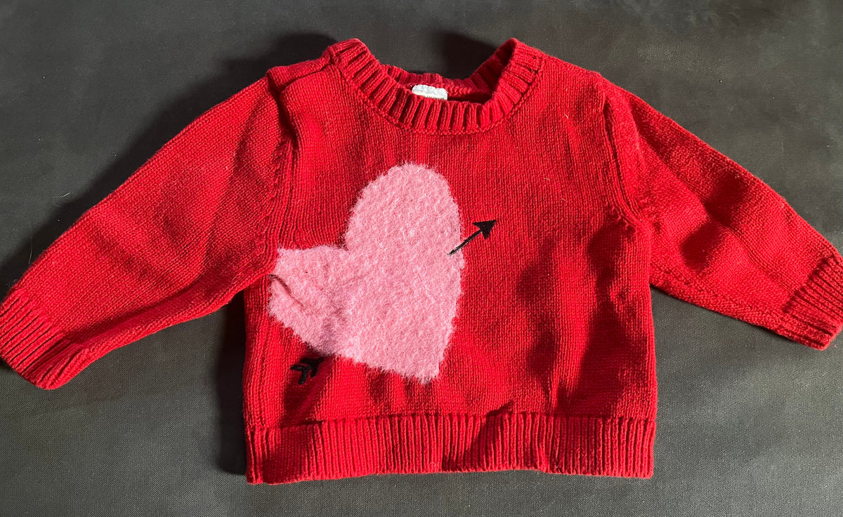 Seller #13 Carter’s girls 6 months heart sweater
