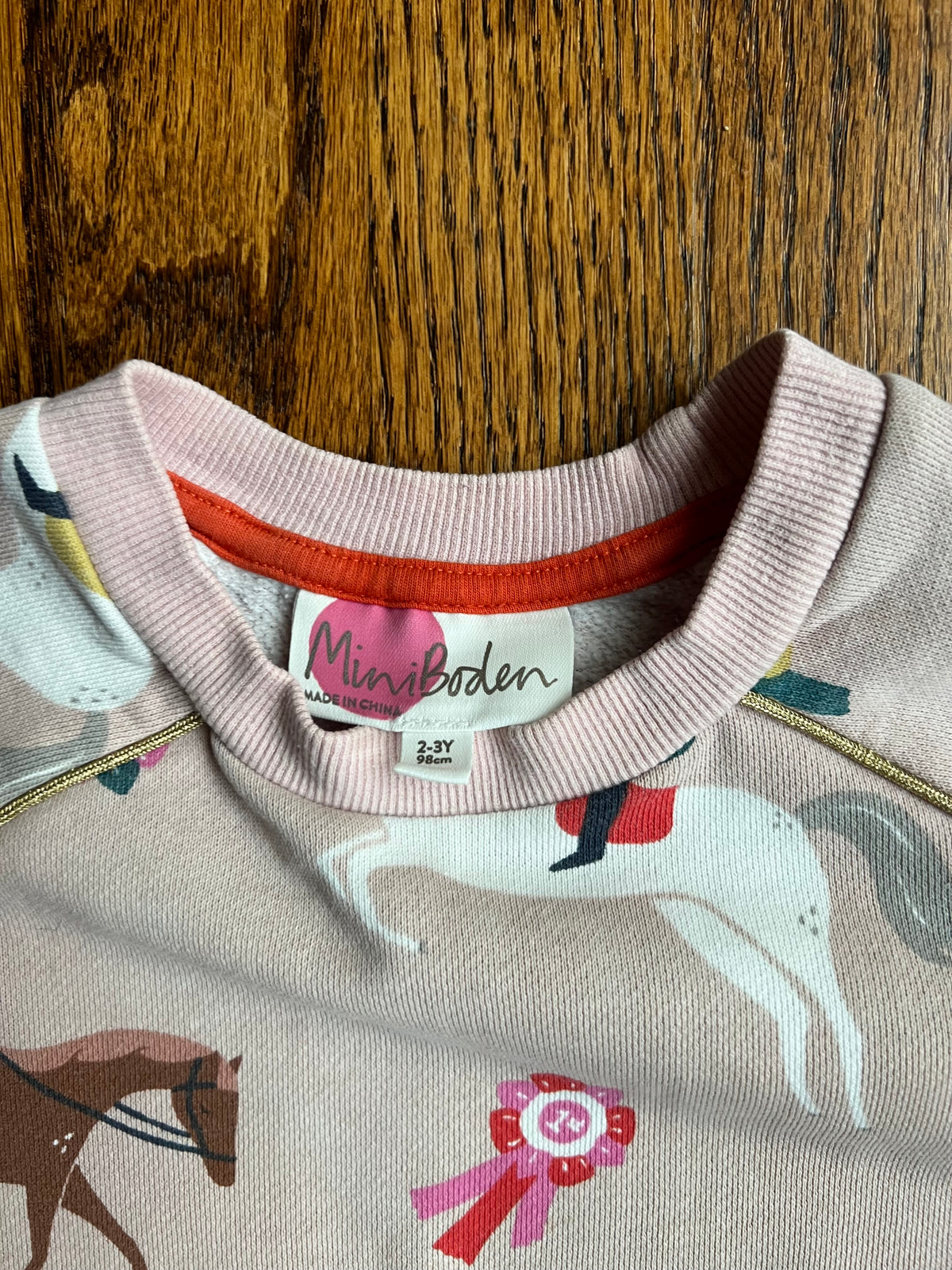 Seller #115 - Boden Girls 2-3Y Pale Pink Horse Tunic Dress, VGUC