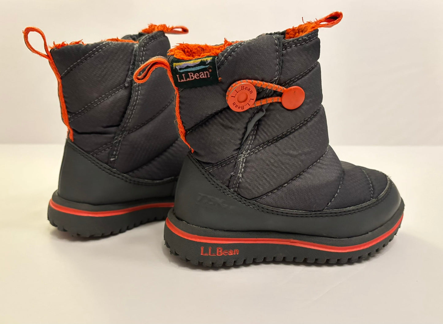 #101 *REDUCED* LL Bean Gray Orange Ultralight Winter Boots Size 6