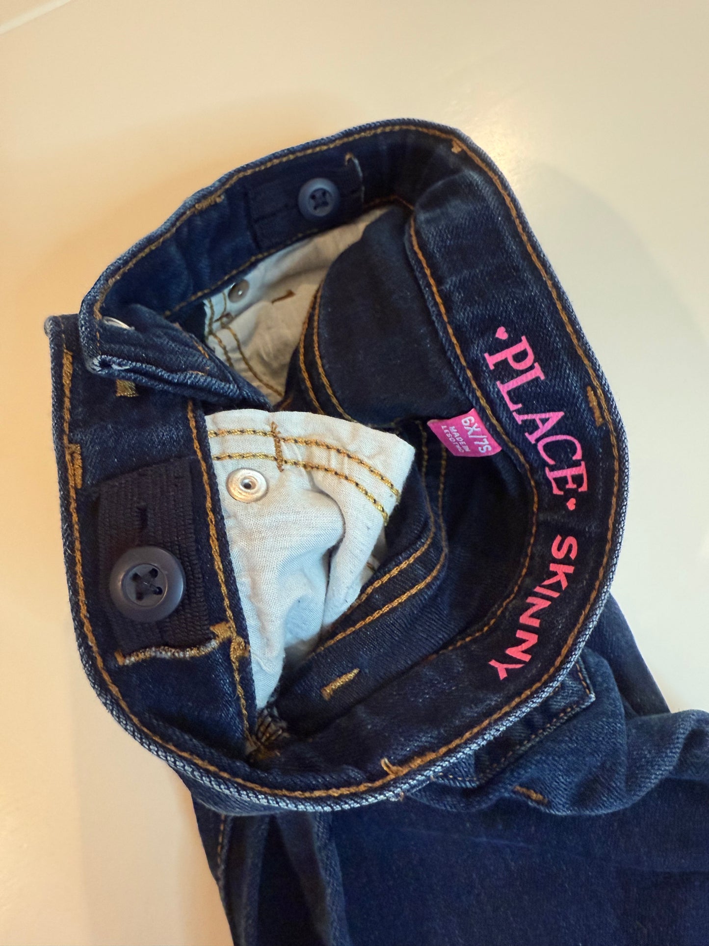 136 EUC children’s place skinny jeans 6x/7s