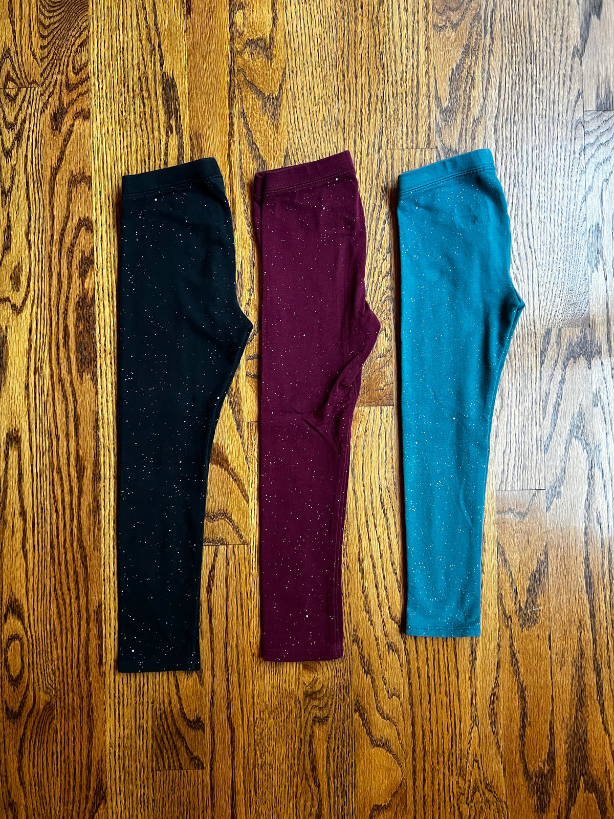 Seller #115 - Cat & Jack Girls 4T Sparkle Leggings (3 Pairs), VGUC/GUC