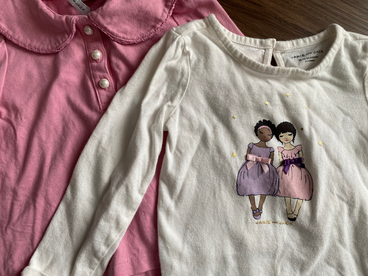 Seller 59 Janie and Jack girls 18-24 mo set of tops