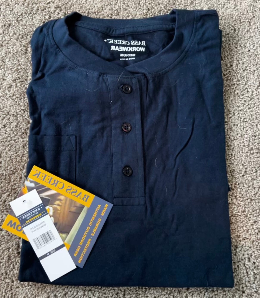 #35 NWT men's Henley t-shirt