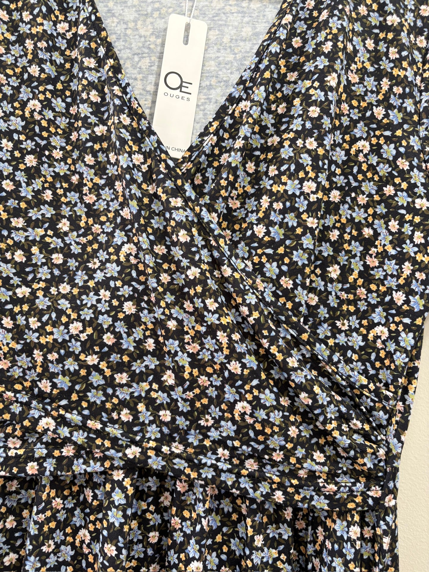 Seller #105 - NWT Women's Medium Black Floral Nursing Friendly Dress