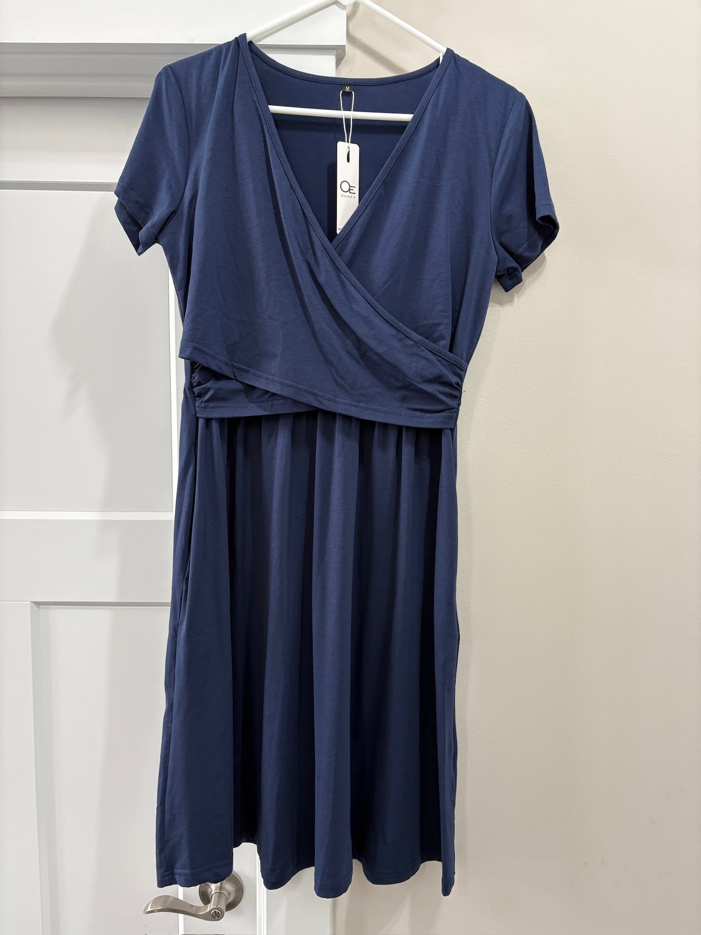 Seller #105 - NWT Women's Medium Navy Blue Nursing Friendly Dress