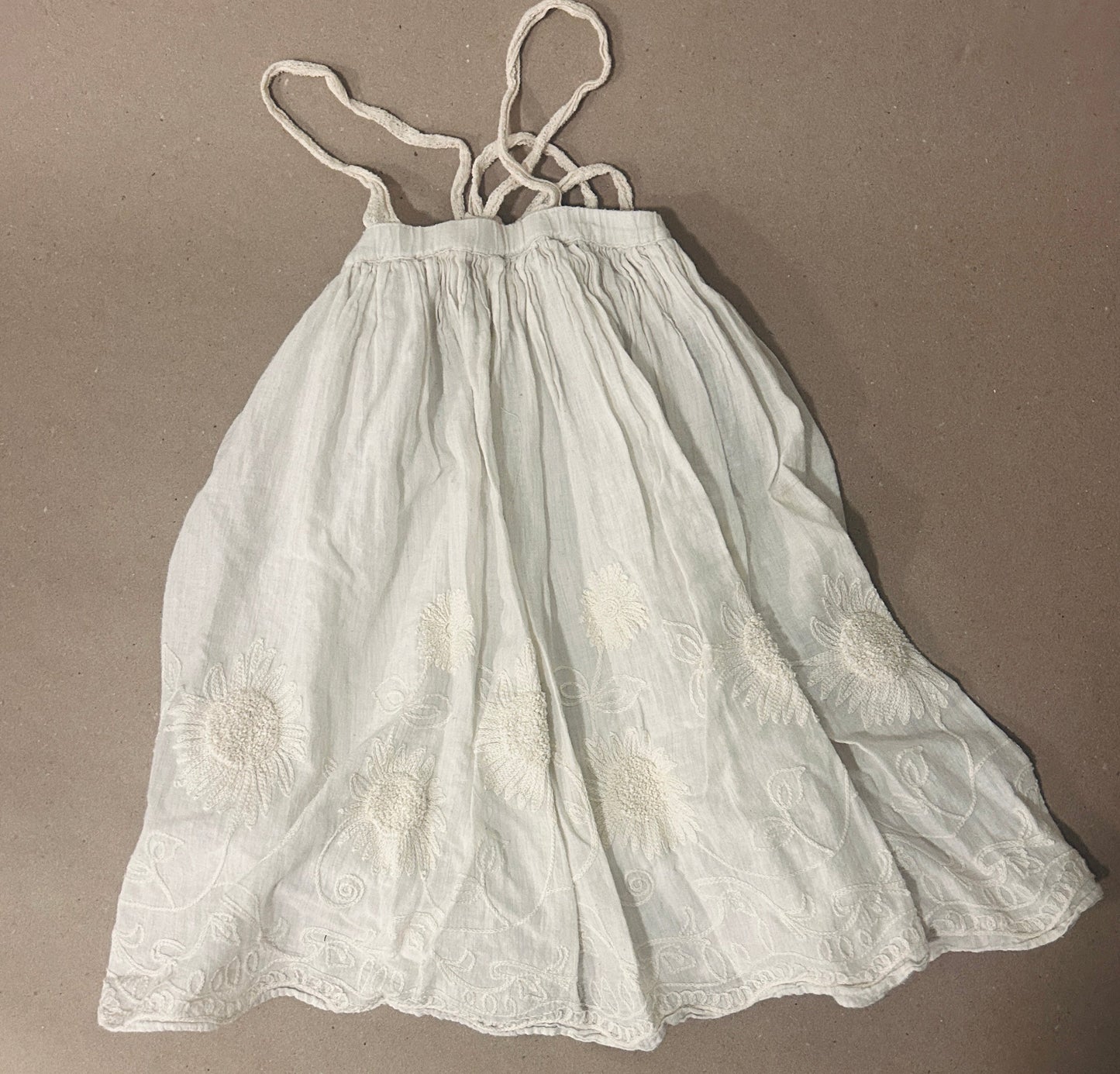 #15 Elestory 18m Cream Embroidered Dress