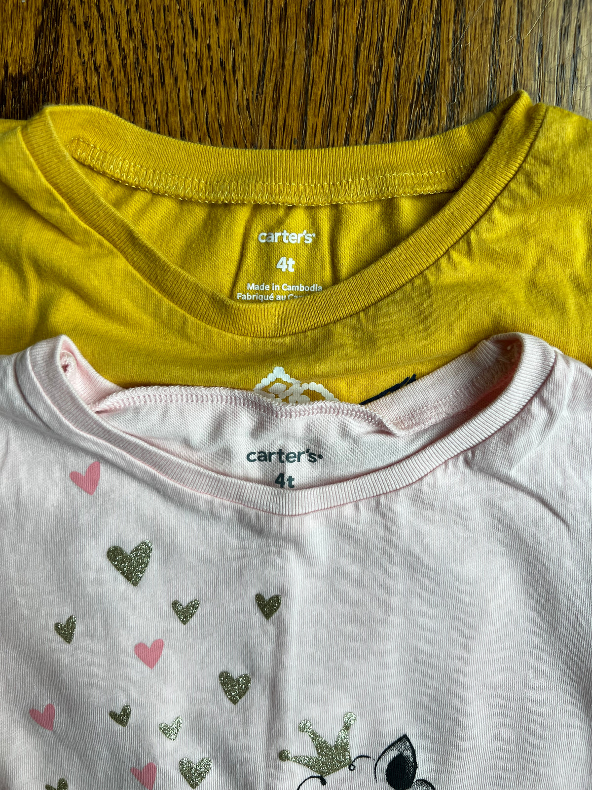 Seller #115 - Carter’s Girls 4T Long Sleeve Shirts (Bundle of 2), VGUC