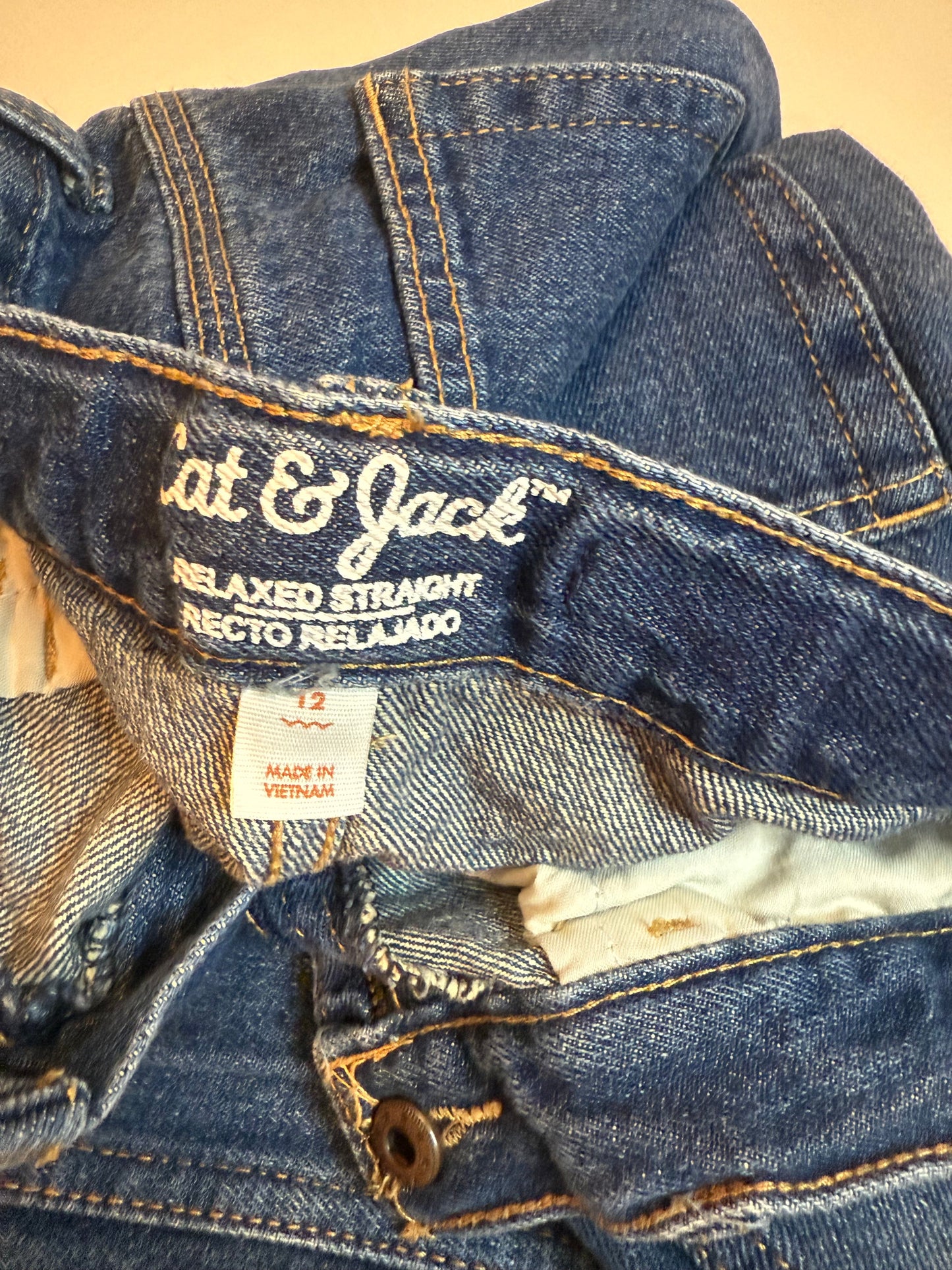 136 euc cat and jack boys size 12 jeans