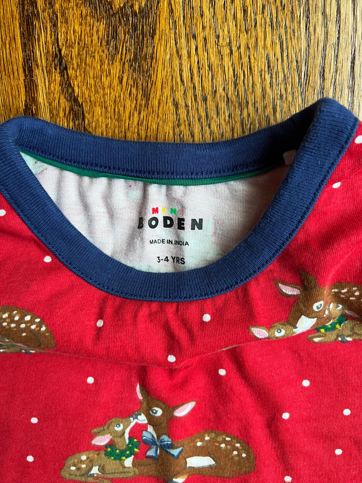 Seller #115 - Boden Girls 3-4Y Red Reindeer Tunic Dress, VGUC