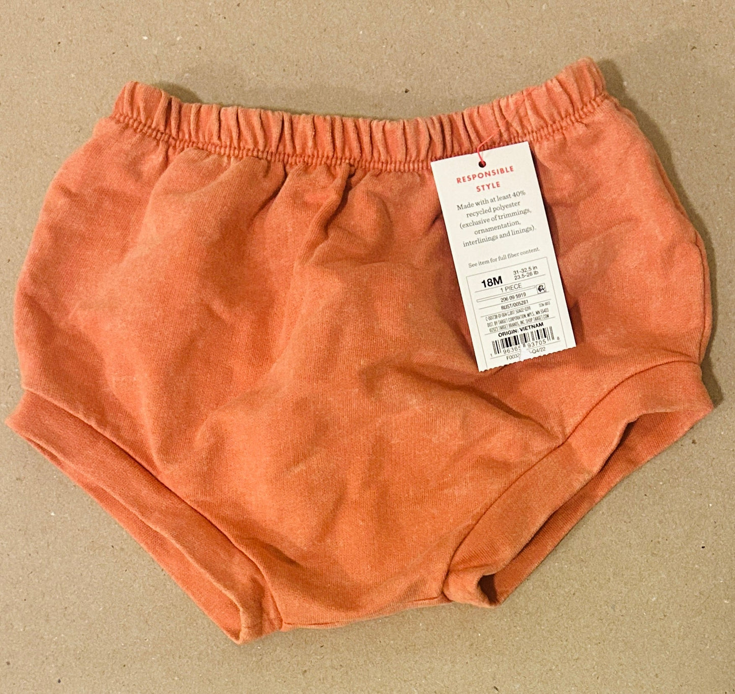#15 C&J 18m NWT Orange Bummies