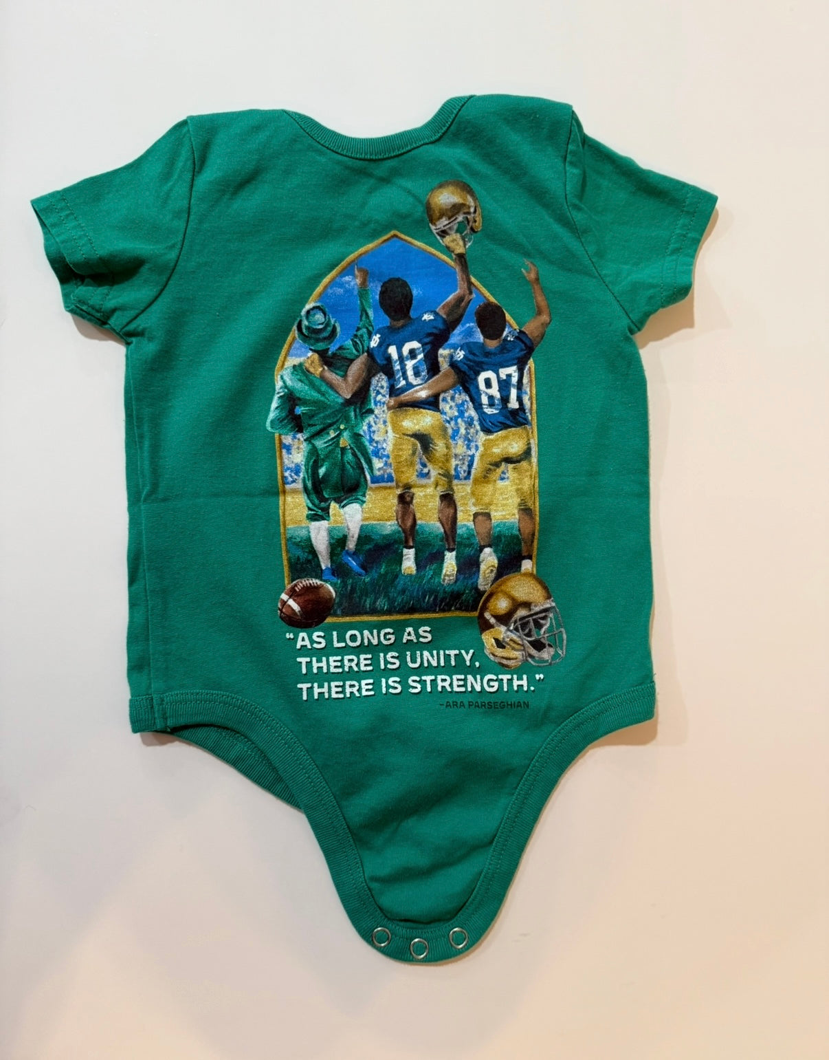 #50 • Notre Dame • 0-3 Months • NWOT