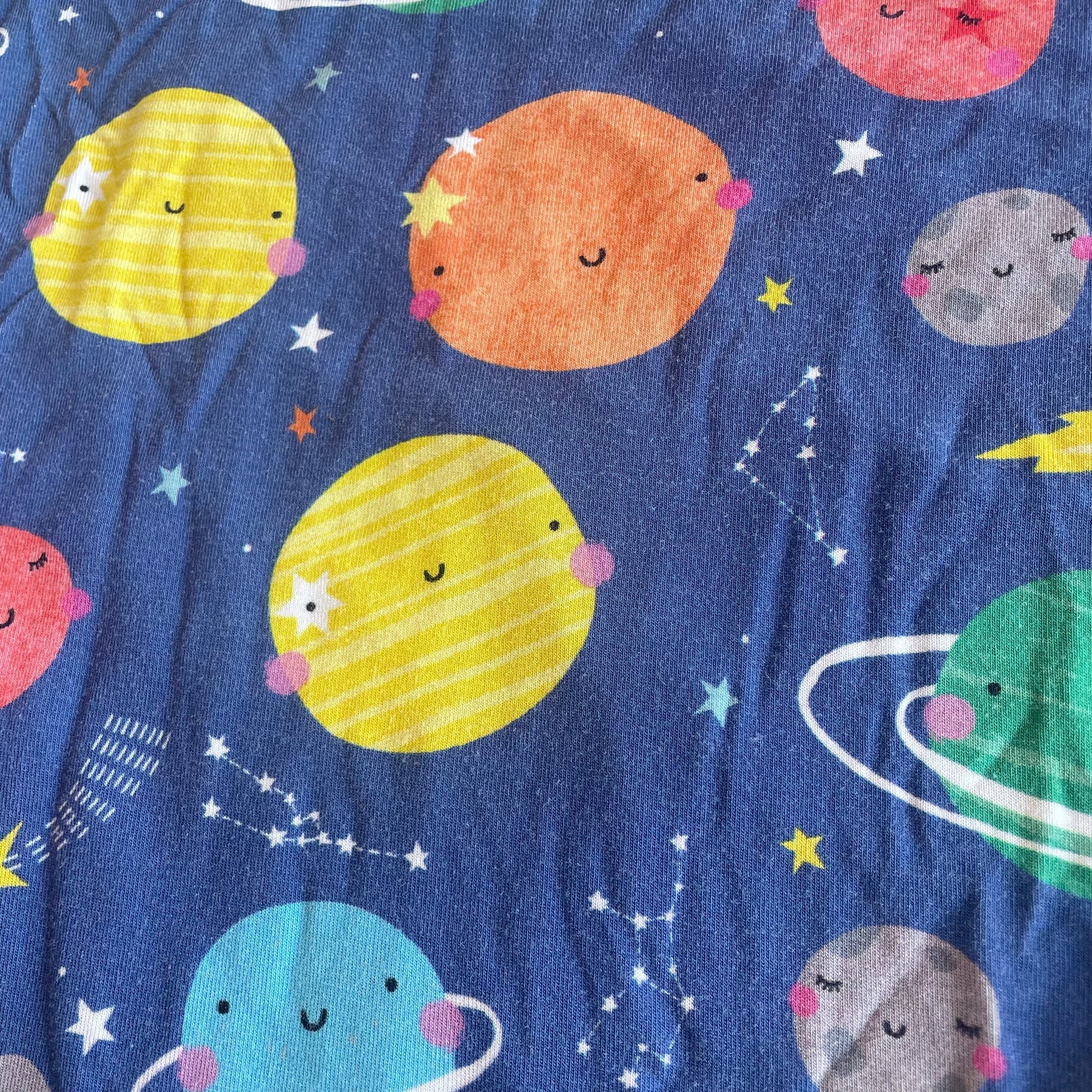 #118 | Size 9/10 | Little Sleepies Boys Planet Pajamas