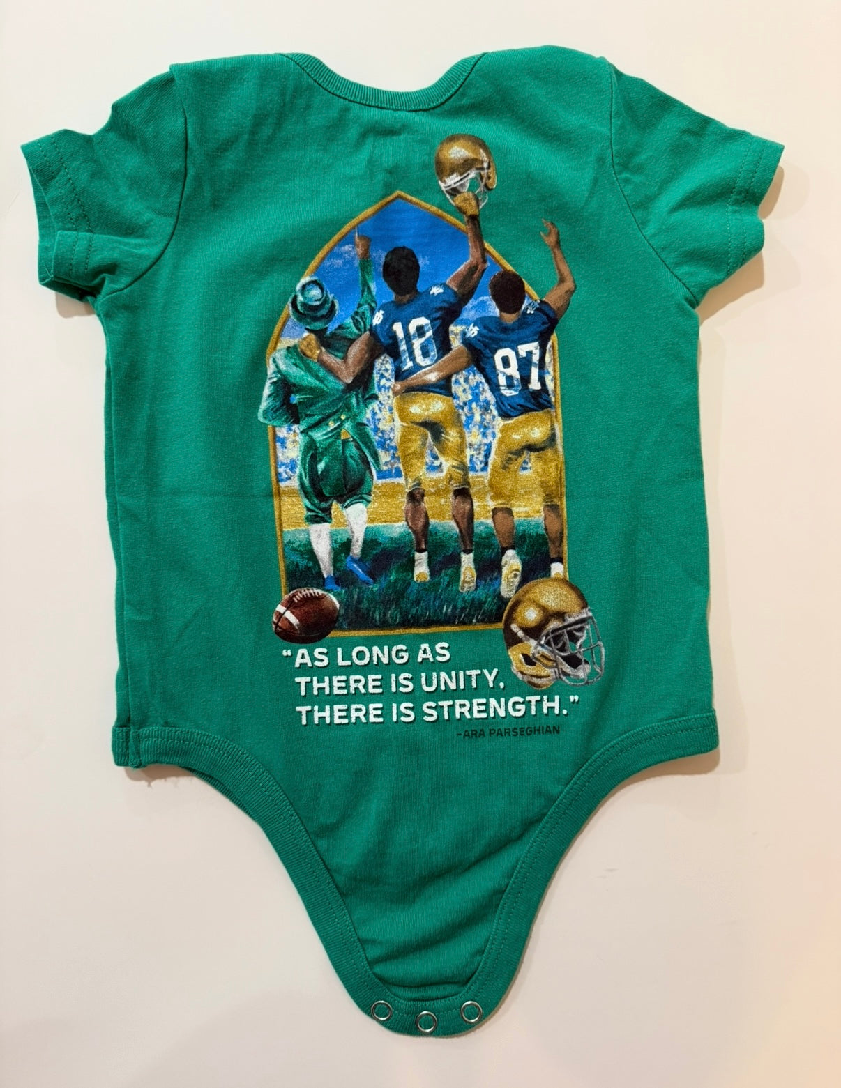 #50 • Notre Dame • 0-3 Months • NWOT