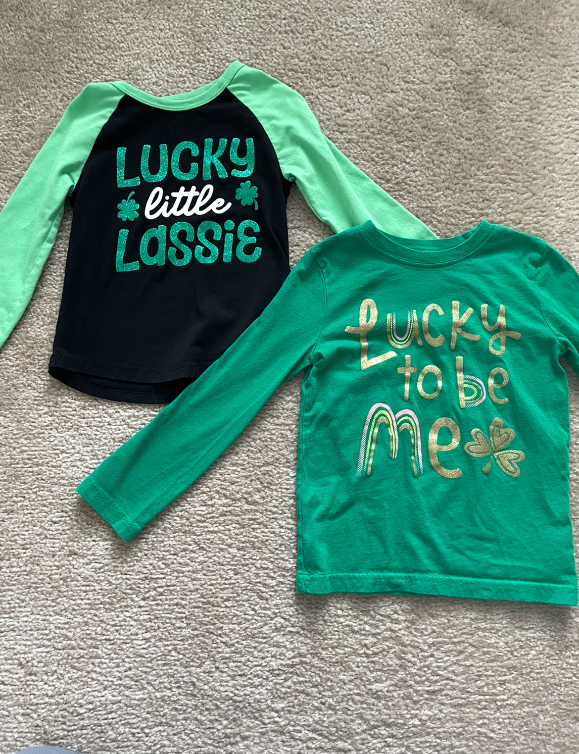 Seller 10- Girls 5T St. Patrick day shirt bundle