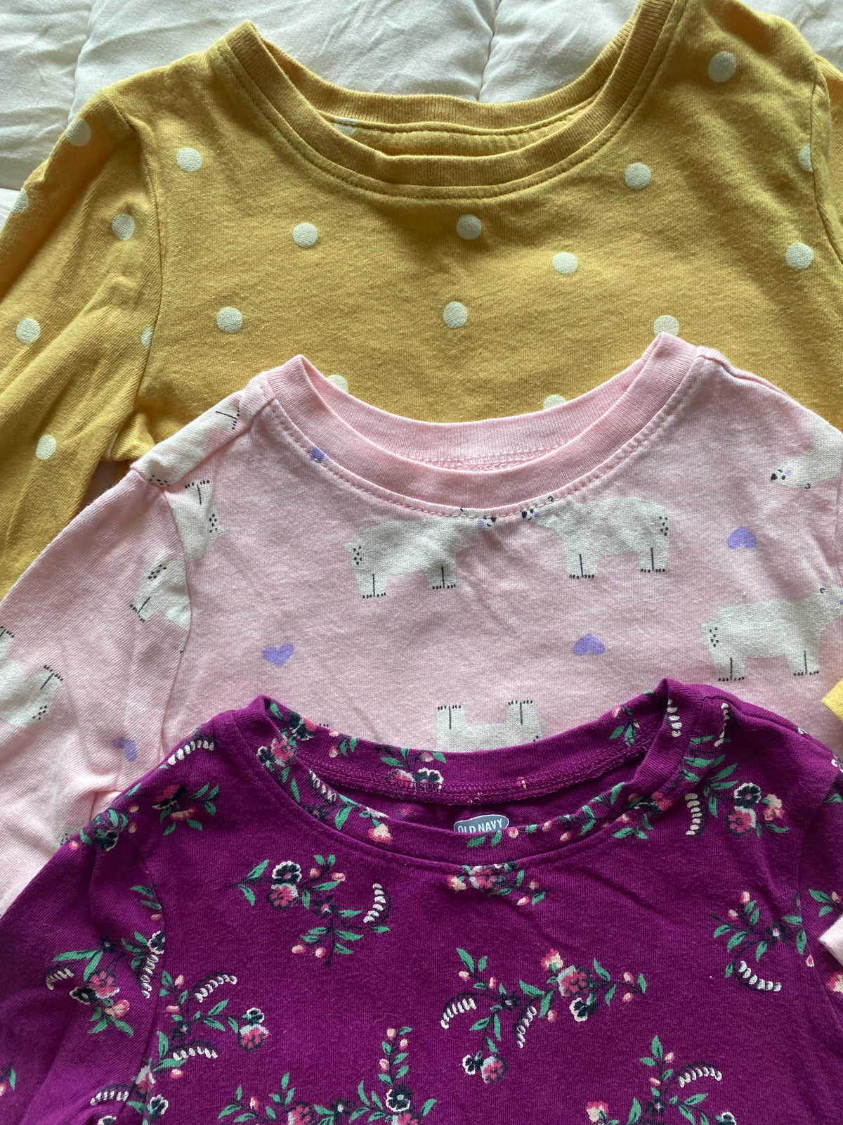 Seller 59 girls size 2T lot of 3 long sleeve tops