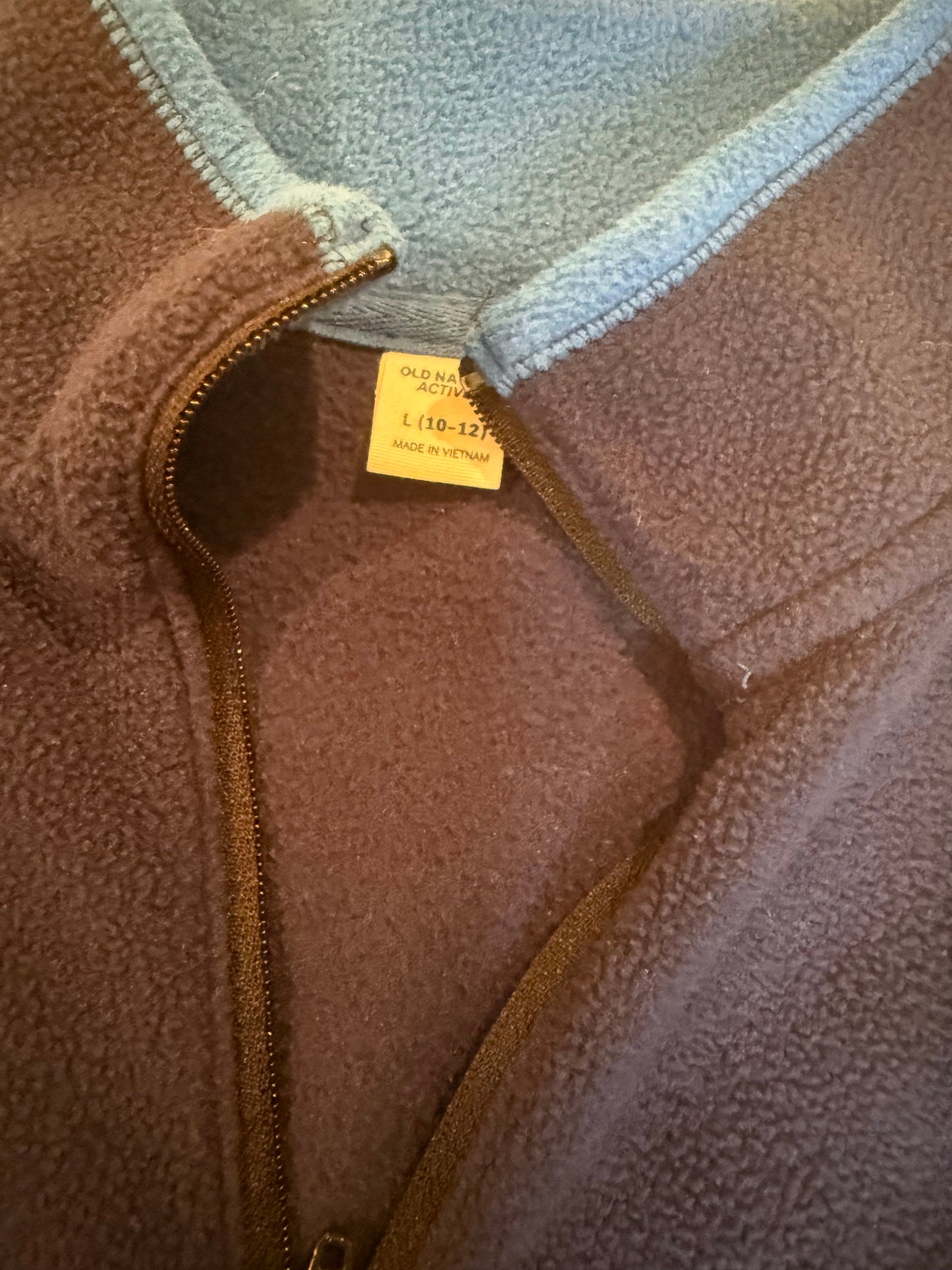 136 Old NAvy Navy fleece size L 10/12
