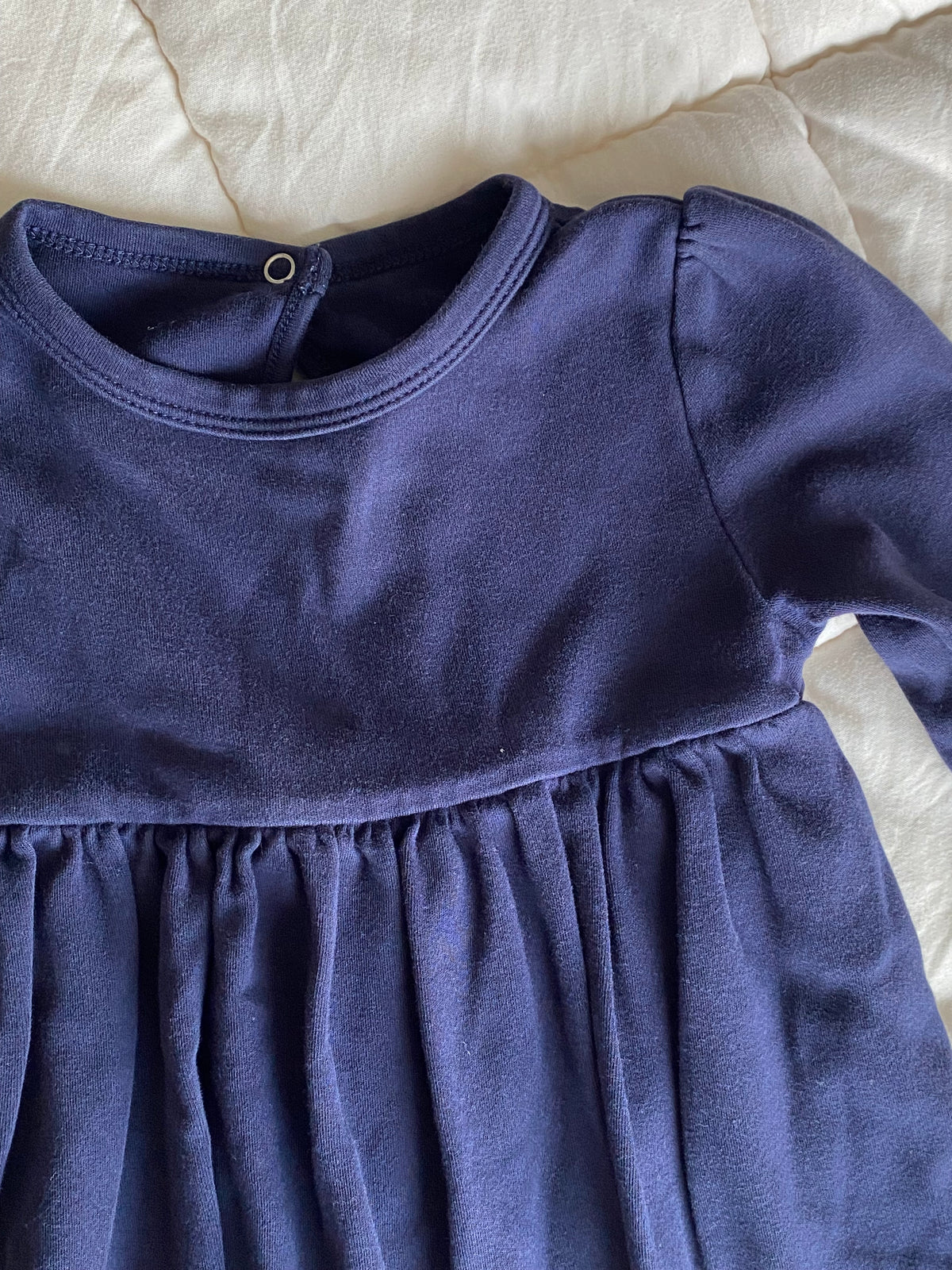 Seller 59 girls 12-18 mo Primary navy bodysuit dress