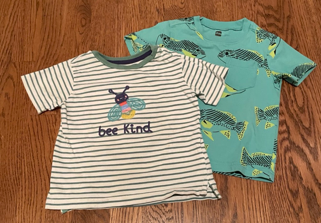 #3 Boys Tea Collection/Baby Boden shirt Bundle, 18-24 months