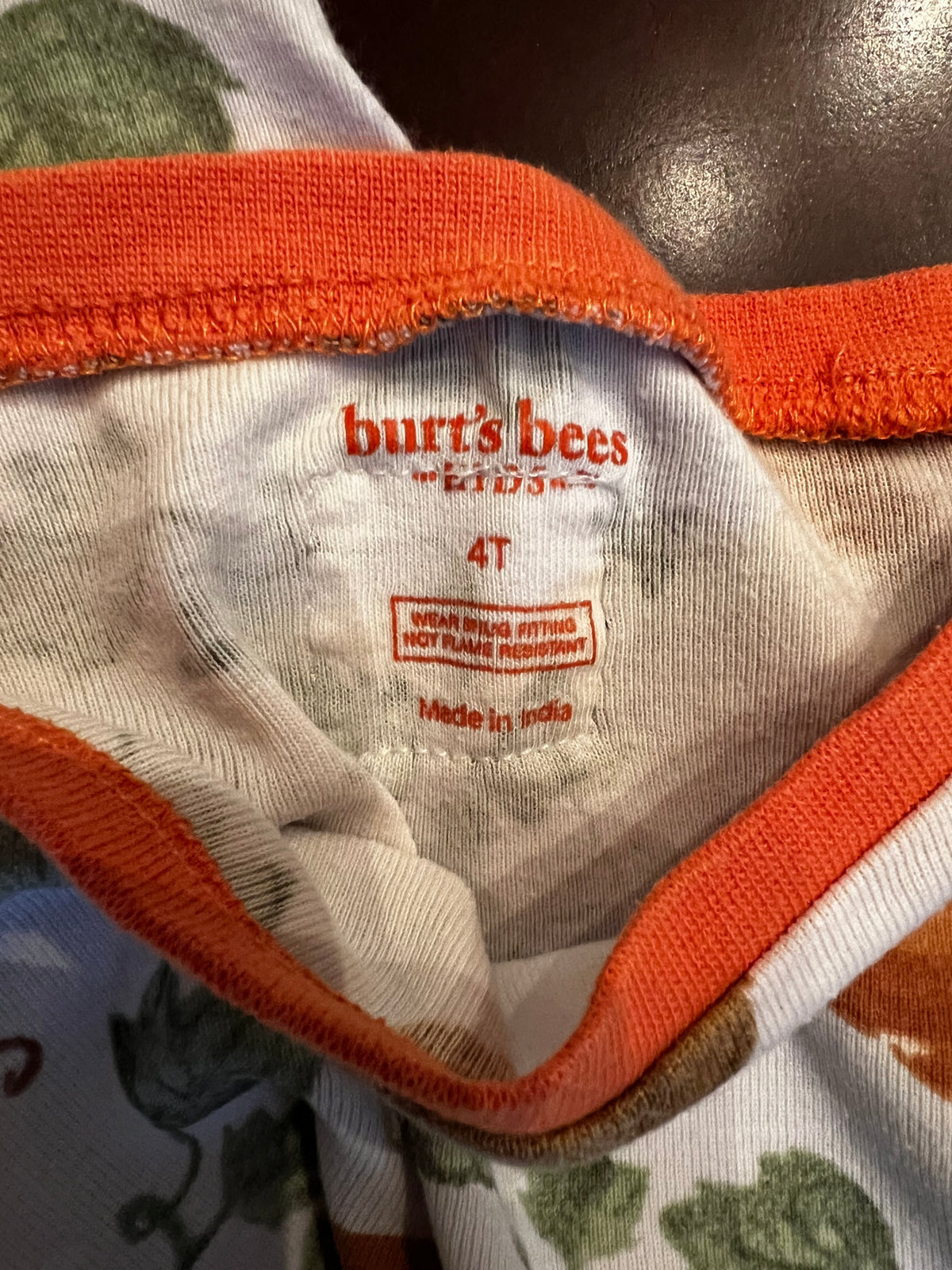 Seller #115 - Burt’s Bees 4T Gender Neutral Pumpkin Pajamas, VGUC