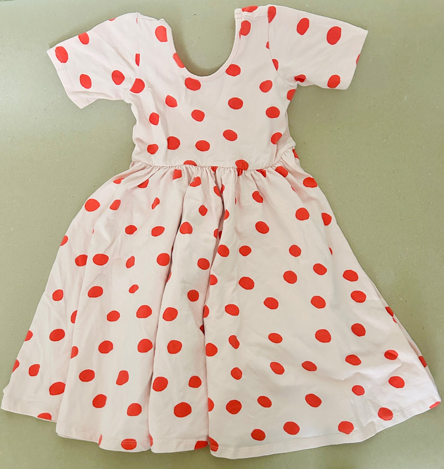 #15 REDUCED Alice & Ames 10y Blush Dot Dress