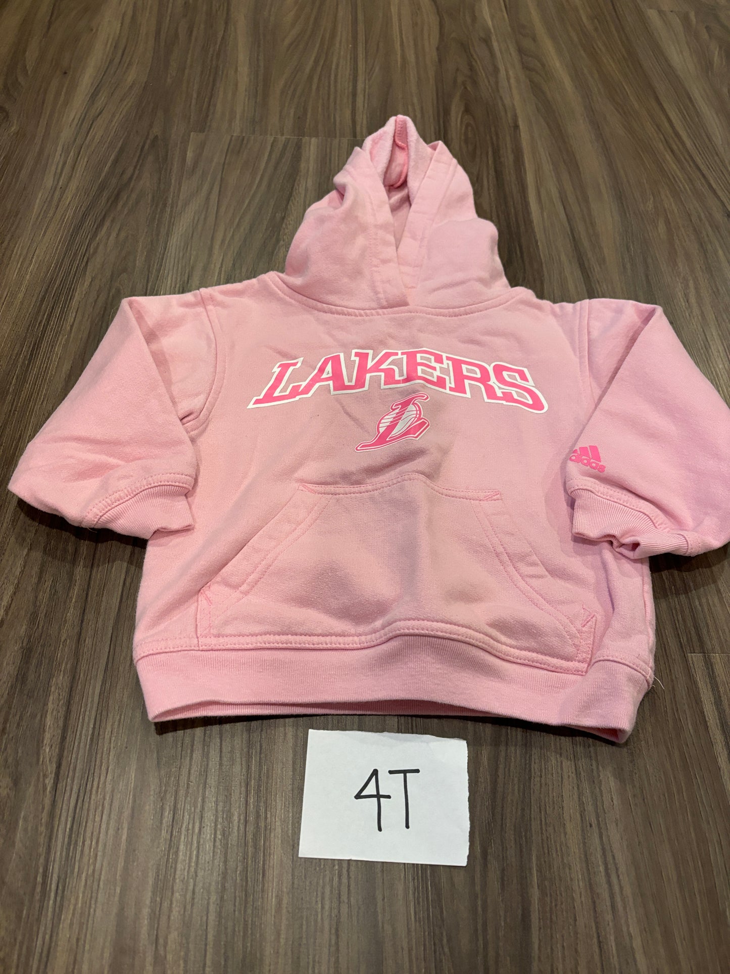 #138 - 4T EUC Adidas Lakers Pink Hoodie