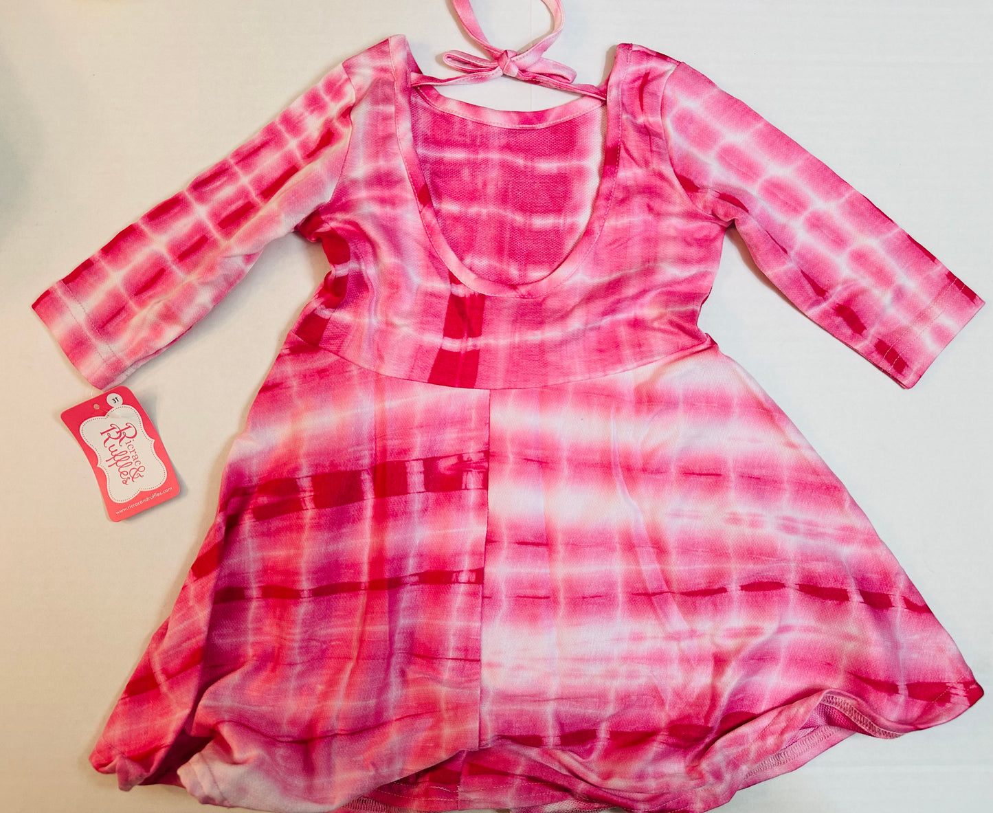 #88 skater dress ric rac and ruffles nwt