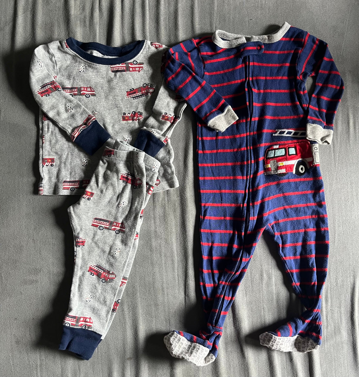 Seller #13 Carter’s boys 12 months firetruck pajamas bundle